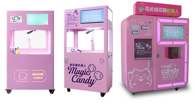 Floss Flower Vending Cotton Candy Making Machine Automatic Customized Color