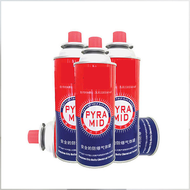 CMYK 4 Color and Panton Color Butane Gas Jar with Straight Wall Design