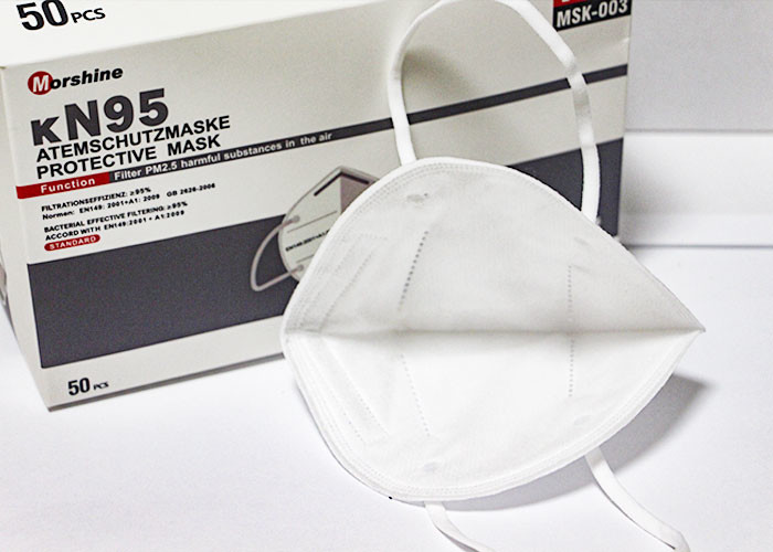 Antiviral KN95 Dust Mask Disposable Medical Face Masks Dual Fixed Strap
