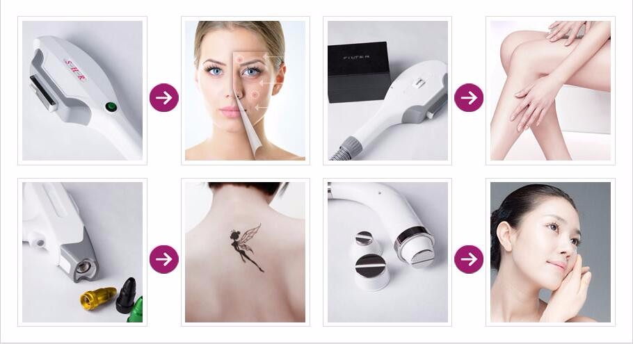 Hair Removal OPT SHR Machine Clinic Salon Beauty Eqipment 10HZ Frequency