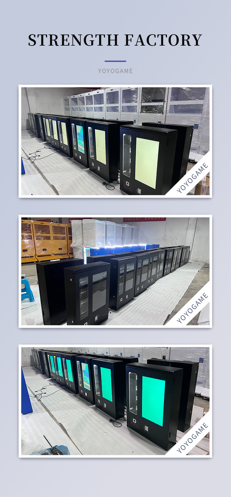 23.5" digital touch screen wall mounted vending machines with Remote control