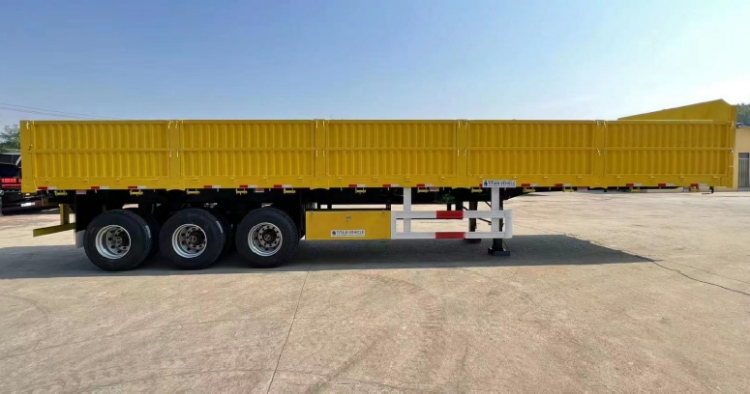 China 60 Ton Removable Side Wall Trailer for Sale in Congo | Side Wall Semi Trailer