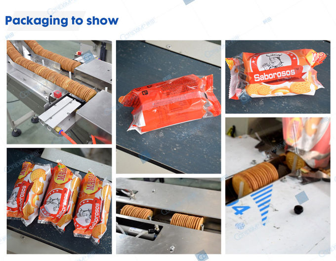 High Accuracy Multi Pack Biscuit Packing Machine PLC Controlled