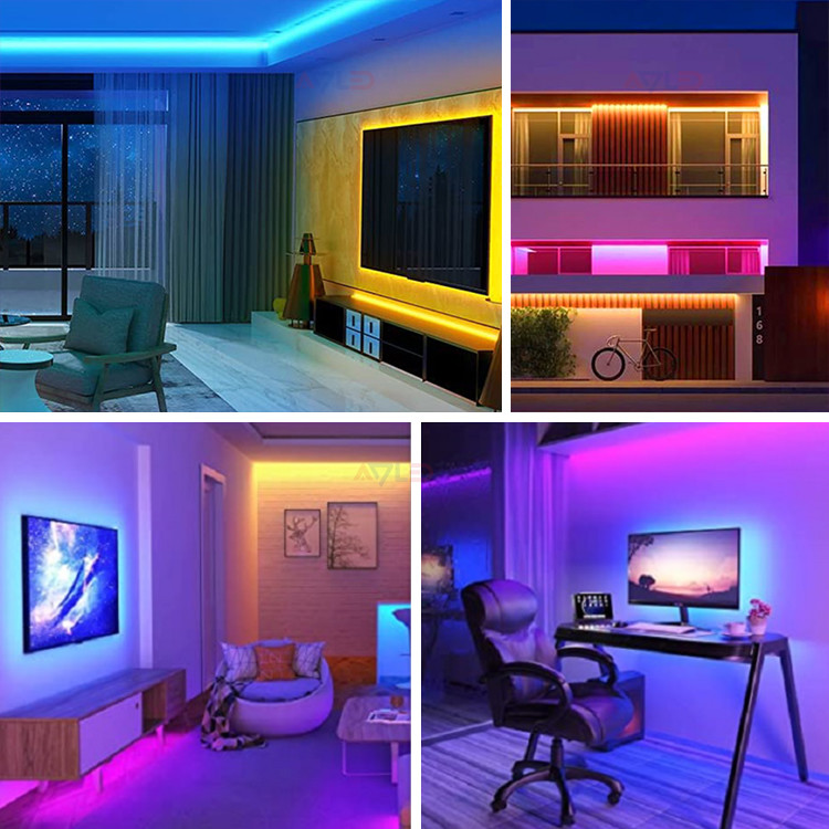 RGB CCT Led Strip COB Strip Light Multi Coloured Garden Led Streifen