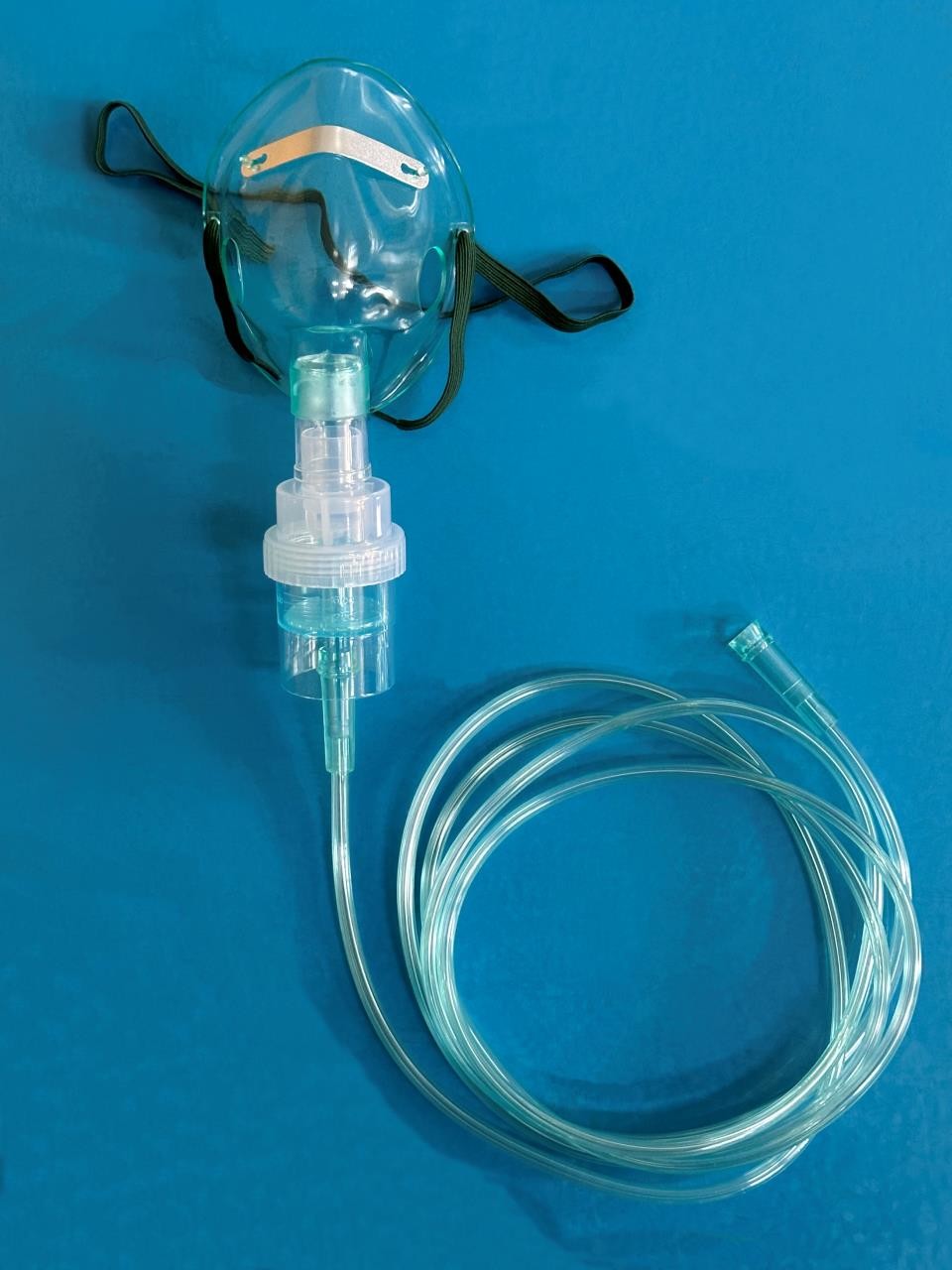 Single Use Medical Nebulizer PVC Transparent Oxygen Mask With Tubing