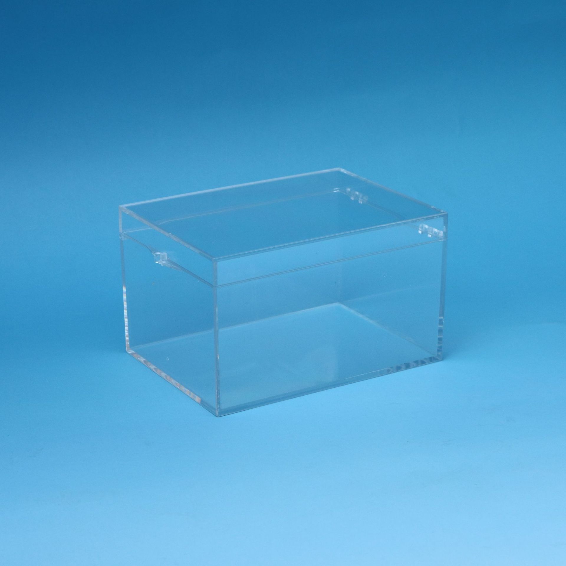 Acrylic Box Custom Clear Plexiglass Acrylic Display 5side Box Sliding Lid Poke Poking Mon Card Booster Display