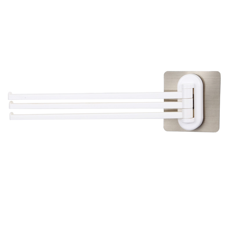 Prevent Bacteria Irregularity Plastic Towel Rack 180 Degree Rotation
