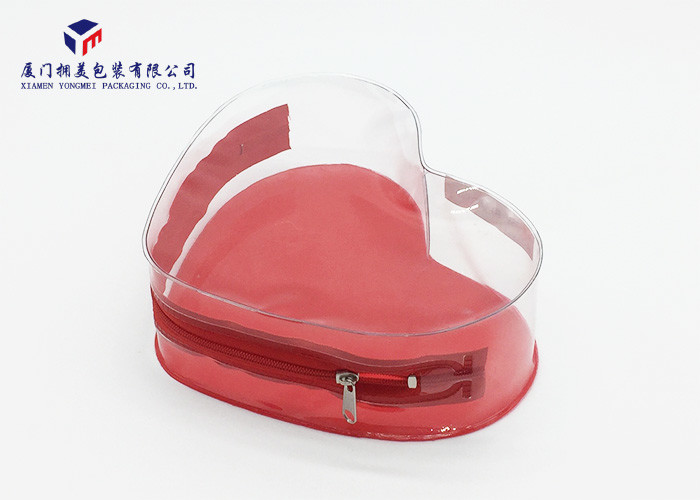 Unique Design Heart Shape PVC Bag For Packing Small Articles 18.5X5.5X14.5cm