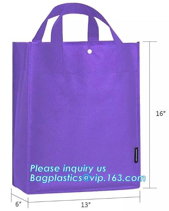 non-woven promotional shopping bag ultrasonic non woven bag, Custom printed tote non woven bag shopping shoulder bag pri