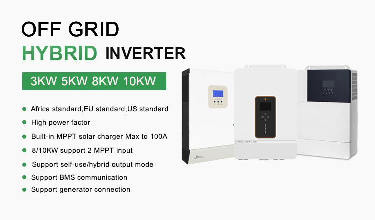 5KW 8kw 10kw Hybrid Solar Inverter For Off Grid Living Energy