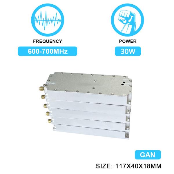 30W 600-700MHz Anti Drone Signal Jammer Module System GPS Blocker GaN Fpv Uav Shielding With GAN and Isolation Protector