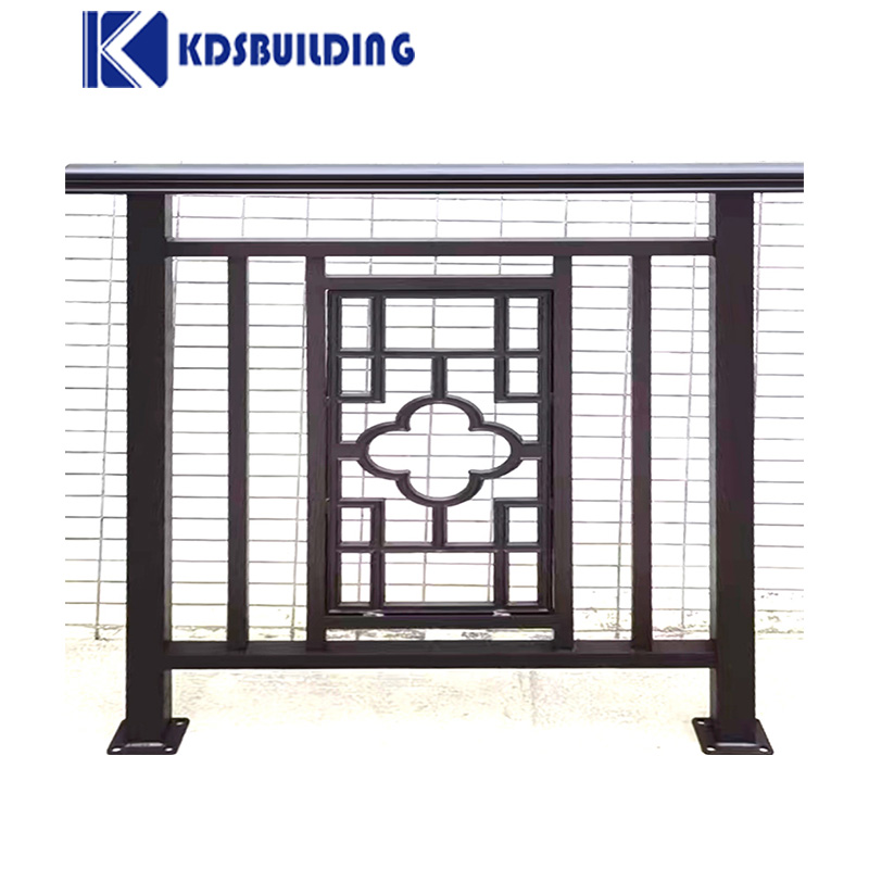 Outdoor Building Balcony Railing Metal Stainless Steel Pipe Railing Balcony