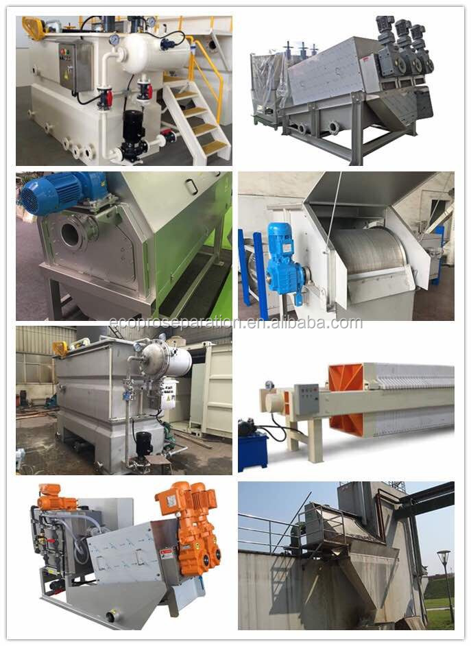 Screw Press Sludge Dewatering Machine 9.6-120m3/h Capacity