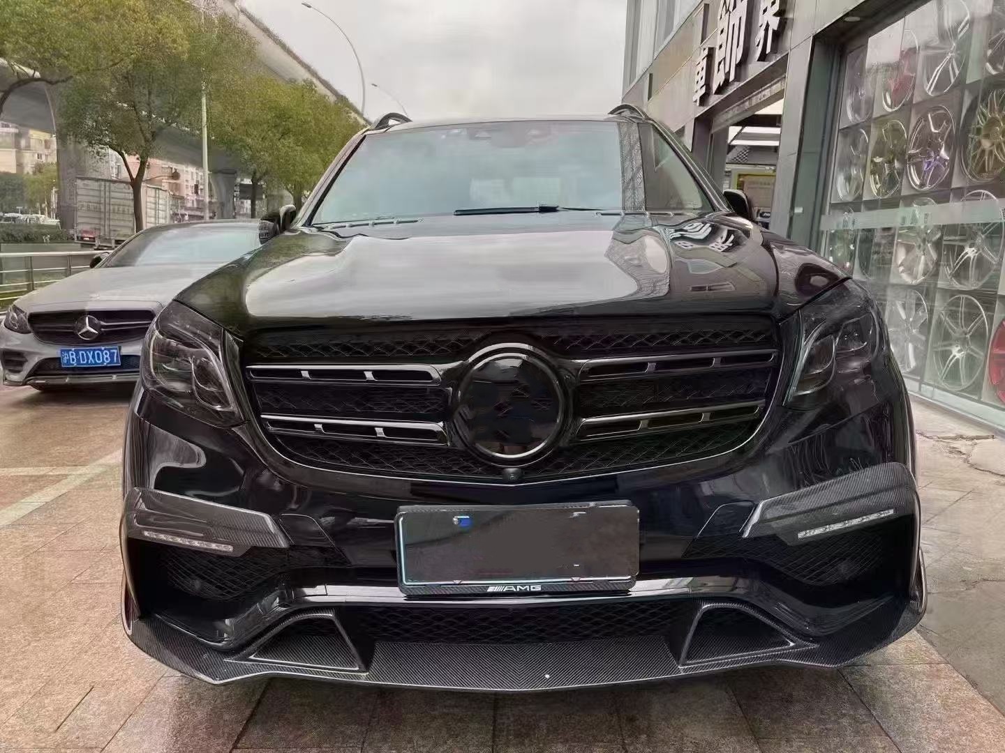X166 Mercedes Wide Body Kit GLS450 GLS63 2015 Front Lip Spoiler Widebody Kit