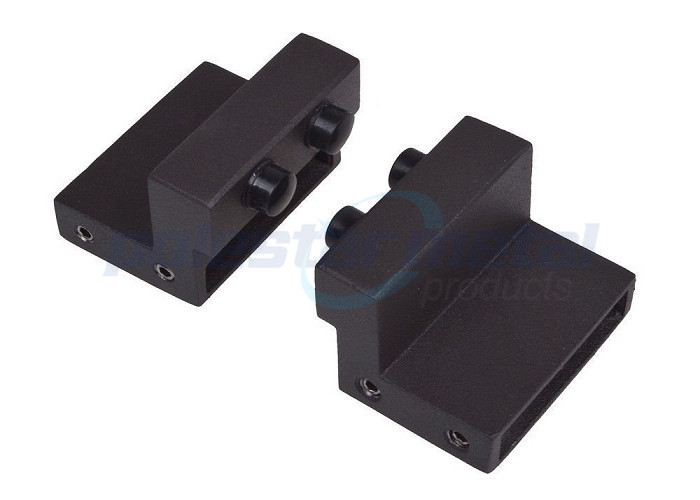 Antique Black Steel Decorative Door Hardware , 2000mm Sliding Barn Door Hardware