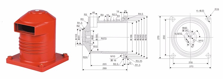 Hot selling 10kw insulation switchgear contact box