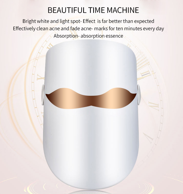 Anti Aging RED 620nm To 630nm 3 Color Facial Tightening LED Mask