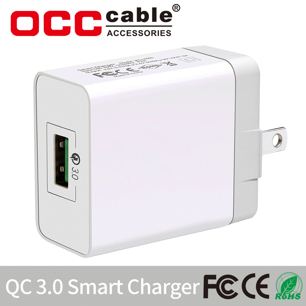 15.5W Portable Smartphone Charger OCC Qc3 0 Fast Charging Adapter