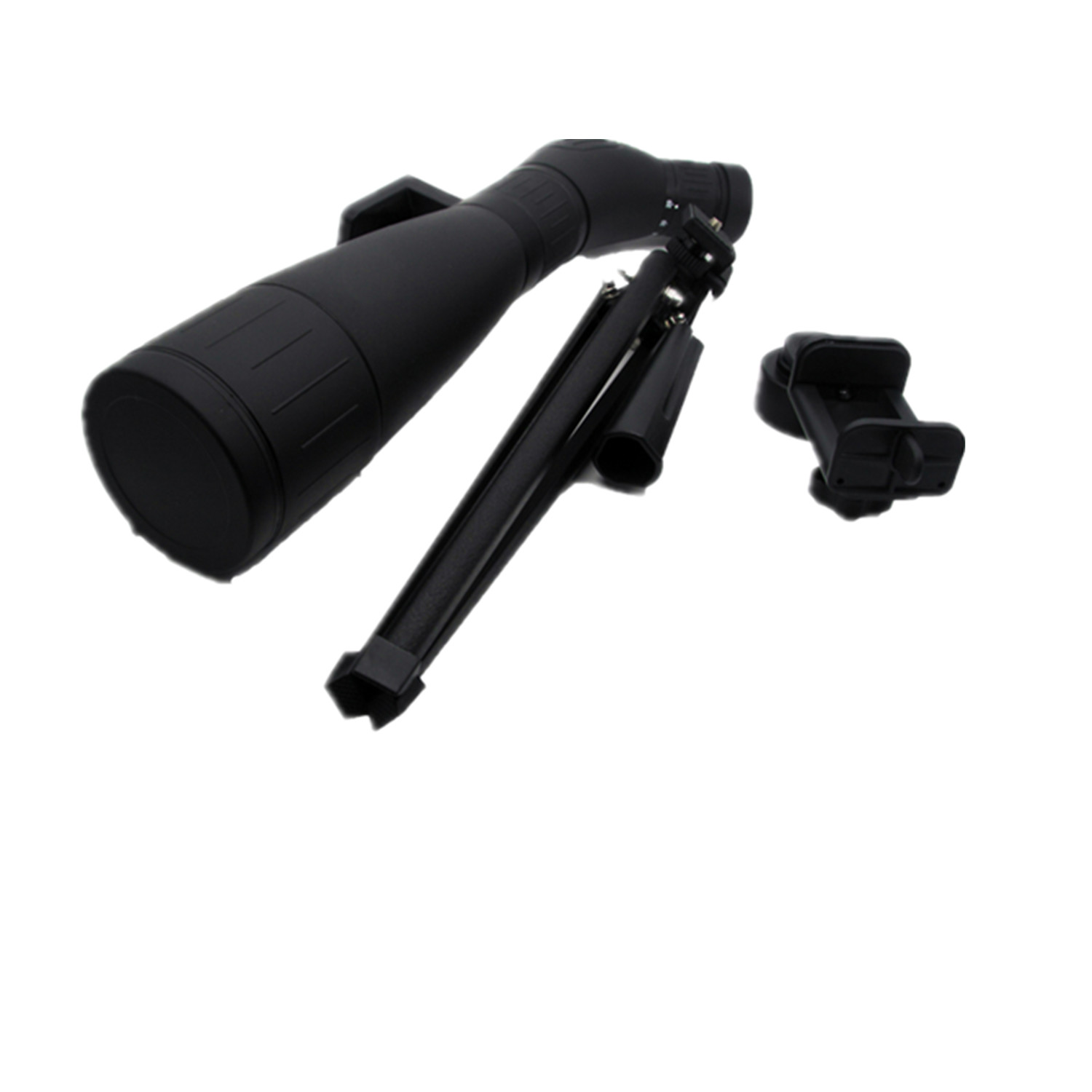 Black Color Monocular Spotting Scope 3mm - 1mm Exit Pupil Diameter Bk7 Prism