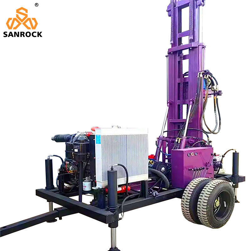 Water Well Drilling Rig Machine Power 78KW Water Borehole Drilling Equipment Portable Well Drilling Rig