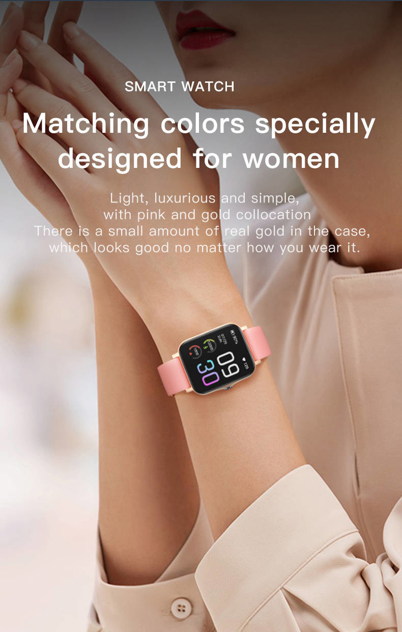 10m BLE Bluetooth Smart Watches GPS Track Health Monitor 1.69 Inch Zinc Alloy