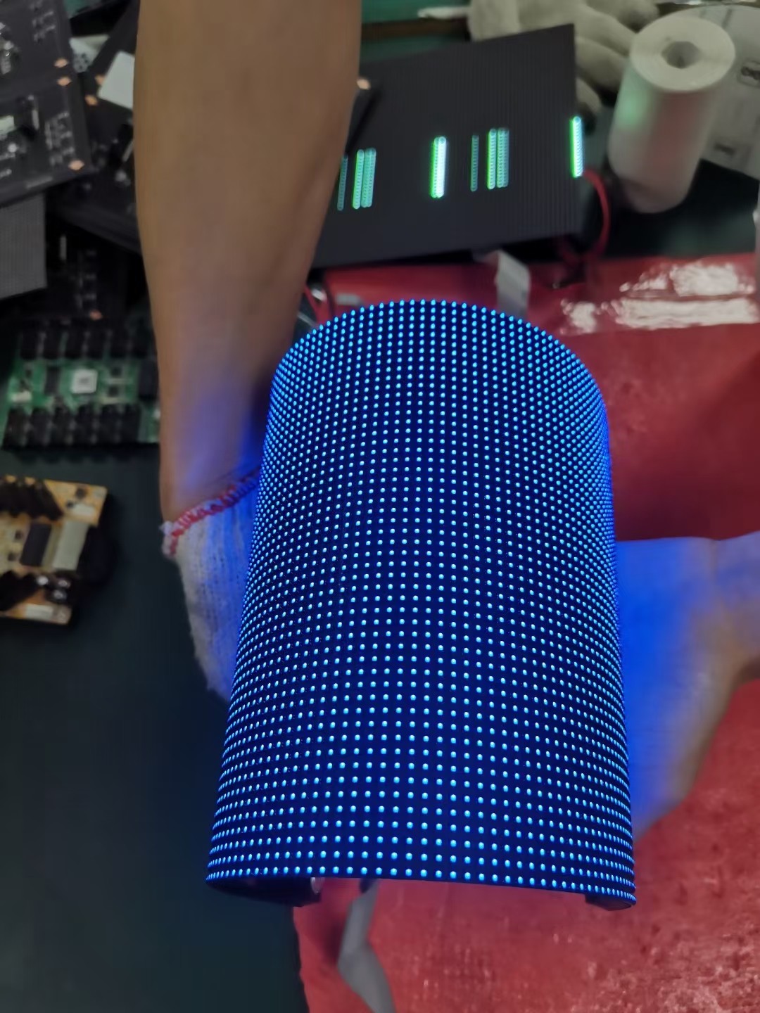 Outdoor Flexible LED Display Screen 4mm Pixel Pitch Multicolor