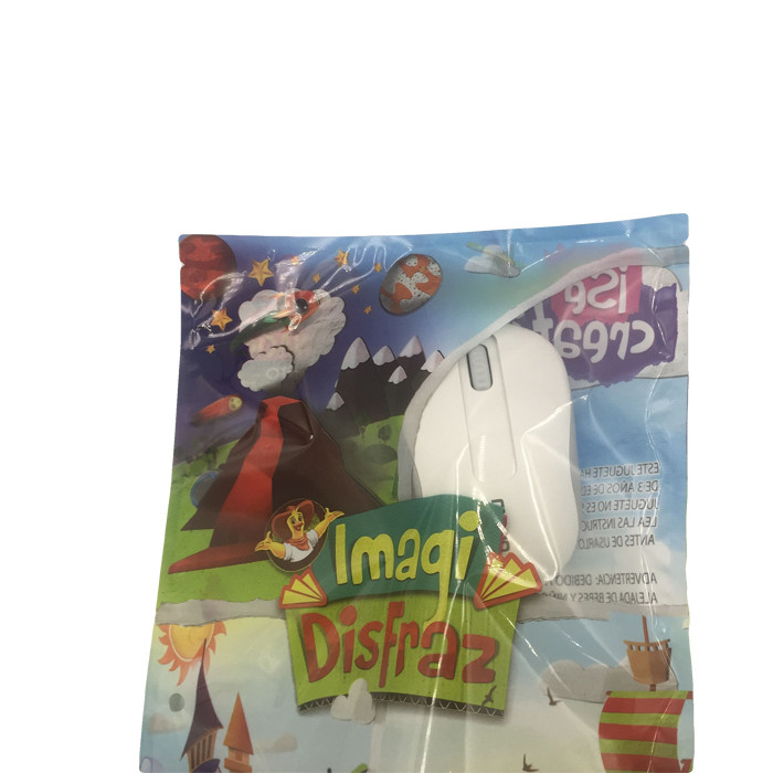 Custom Logo Printing Plastic Aluminum Foil Toys Packing Bag With Zipper