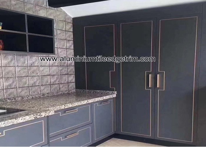 metal T profiles for cupboard door