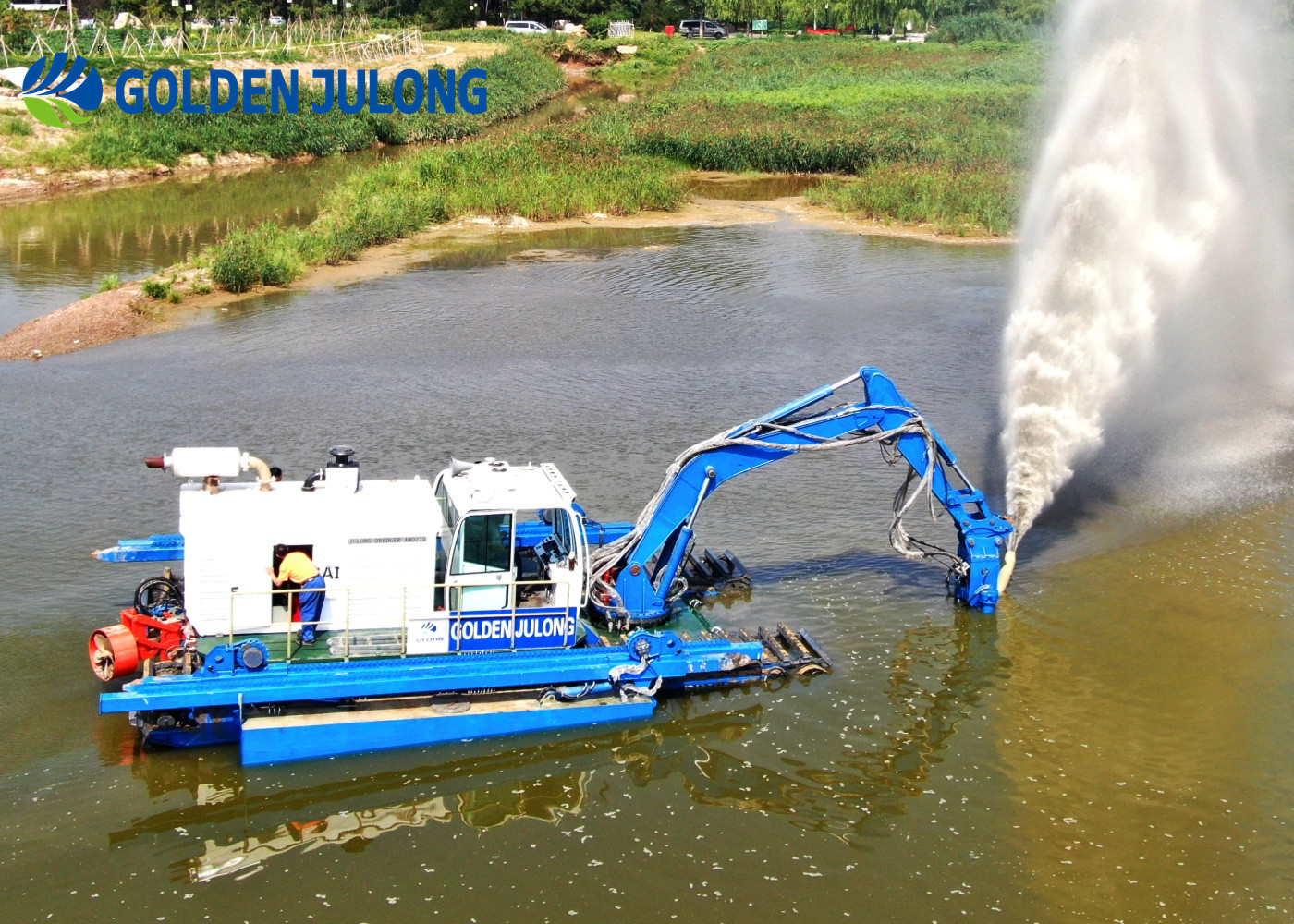 JLAME450 Amphibious Dredger Crawler Type with Multi Functions