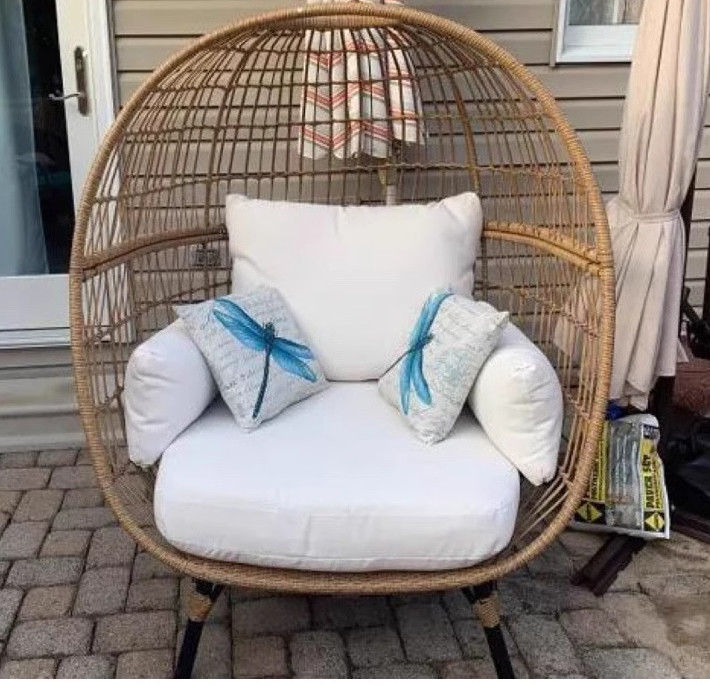 ODM OEM Hanging Patio Swing Chair Outdoor Indoor Garden PE Rattan Swing Chair
