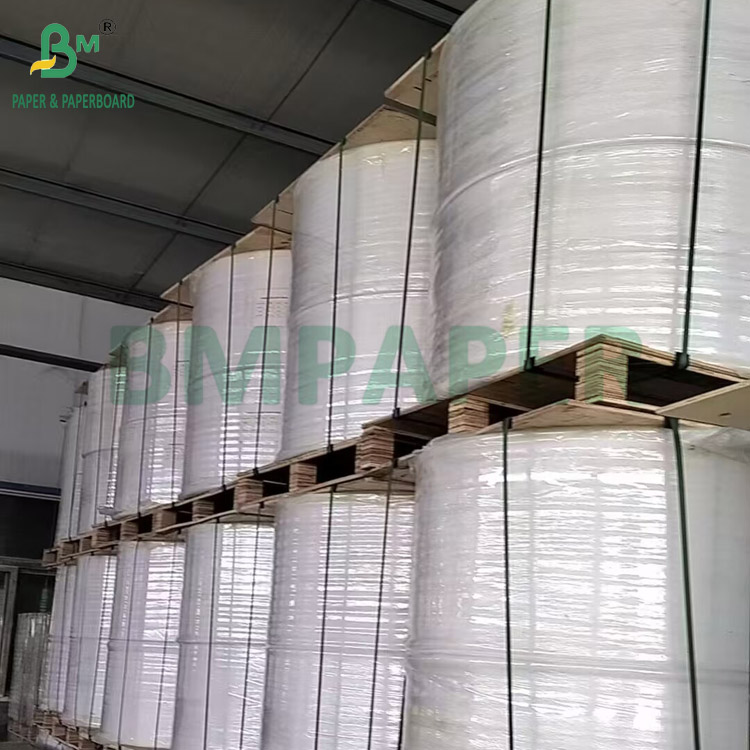 60g Carbonless Paper NCR Rolls CB White CF Colored Custom 21cm - 200cm 