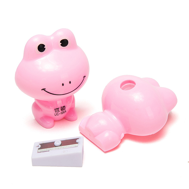 Kindergarten Frog Cartoon Pencil Sharpener Single Hole