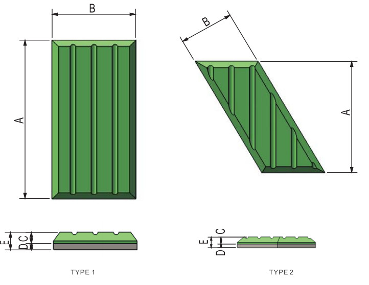 Anti Impact Vacuum Brazed White Iron Mild Steel Skid Bars