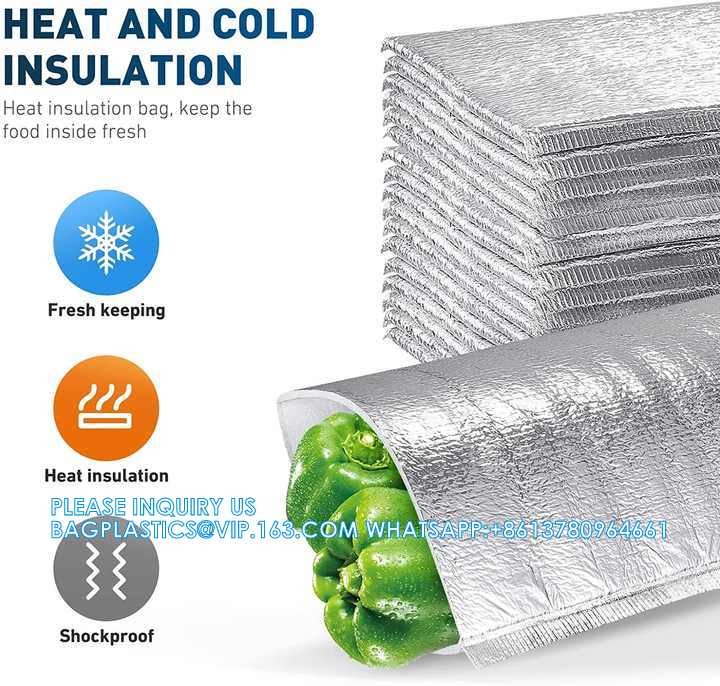 Insulation Bags Ex-Factory Price Custom Printed Popular Plastic Aluminum Foil Cooler Ice Bag For Food With Handle