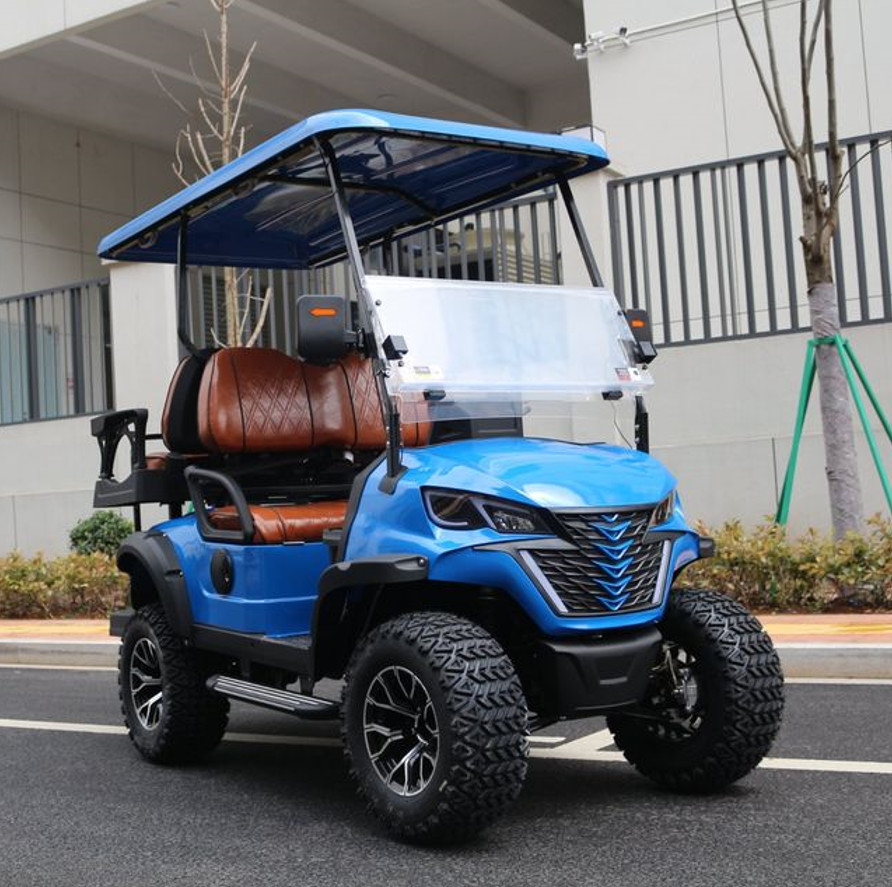 Four Seater Electric Golf Cart Robust Power Lavish Seating Design Every Detail Exudes Luxury