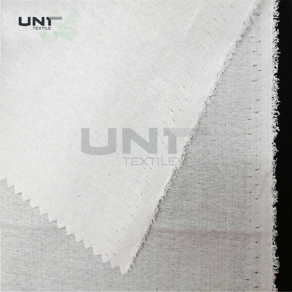 Eco Friendly Soft Polyester Cotton Shirt Collar Fusing Interlining Woven Fusible Interlining