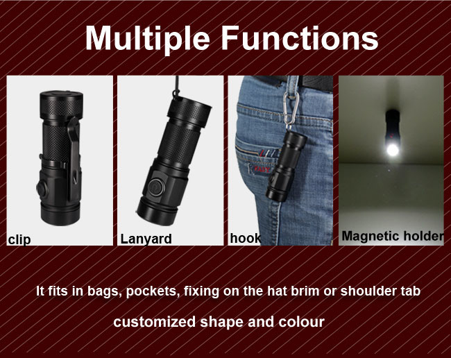 Powerful Magnetic Convenient Mini LED Flashlight 1000 Lumens Tactical
