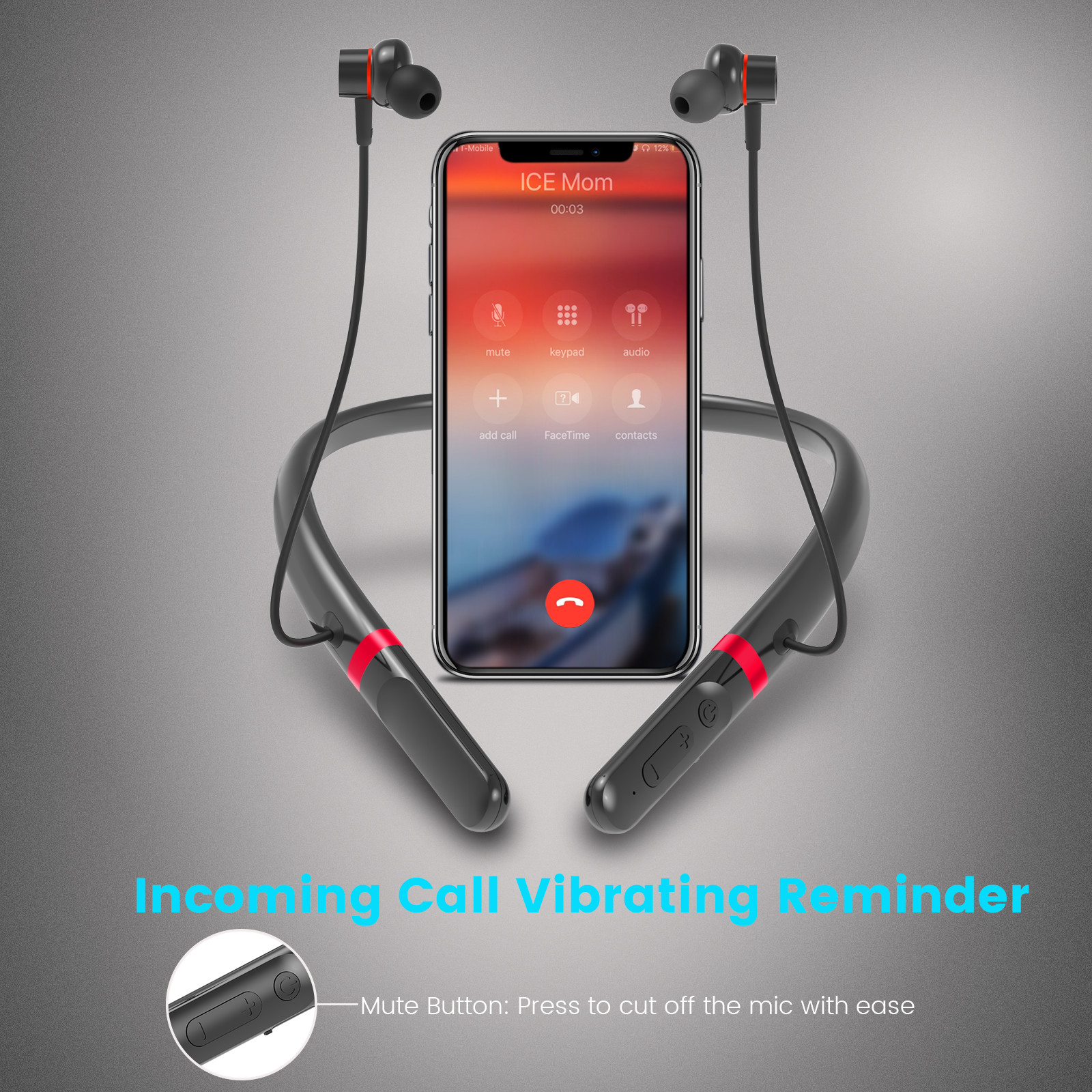 Gaming CVC6.0 TWS Wireless Bluetooth Headphones With Mic 20H Playtime