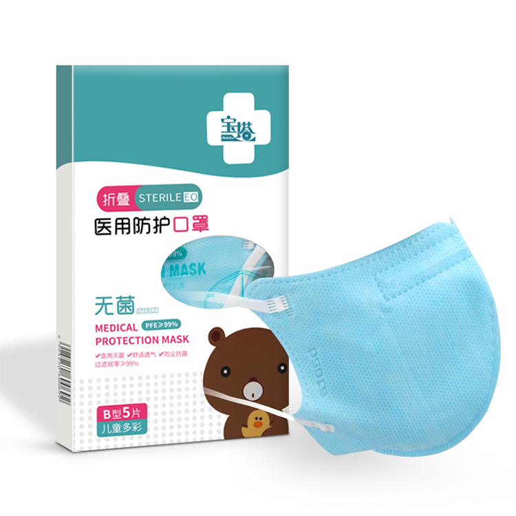 Adjustable Children'S Disposable Face Masks High Filtration Rate N95 Grade