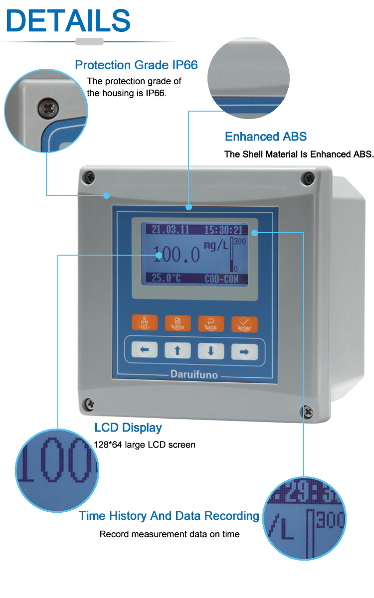 RS485 Interface COD/BOD TOC Meter For Industrial Waste Water Monitoring