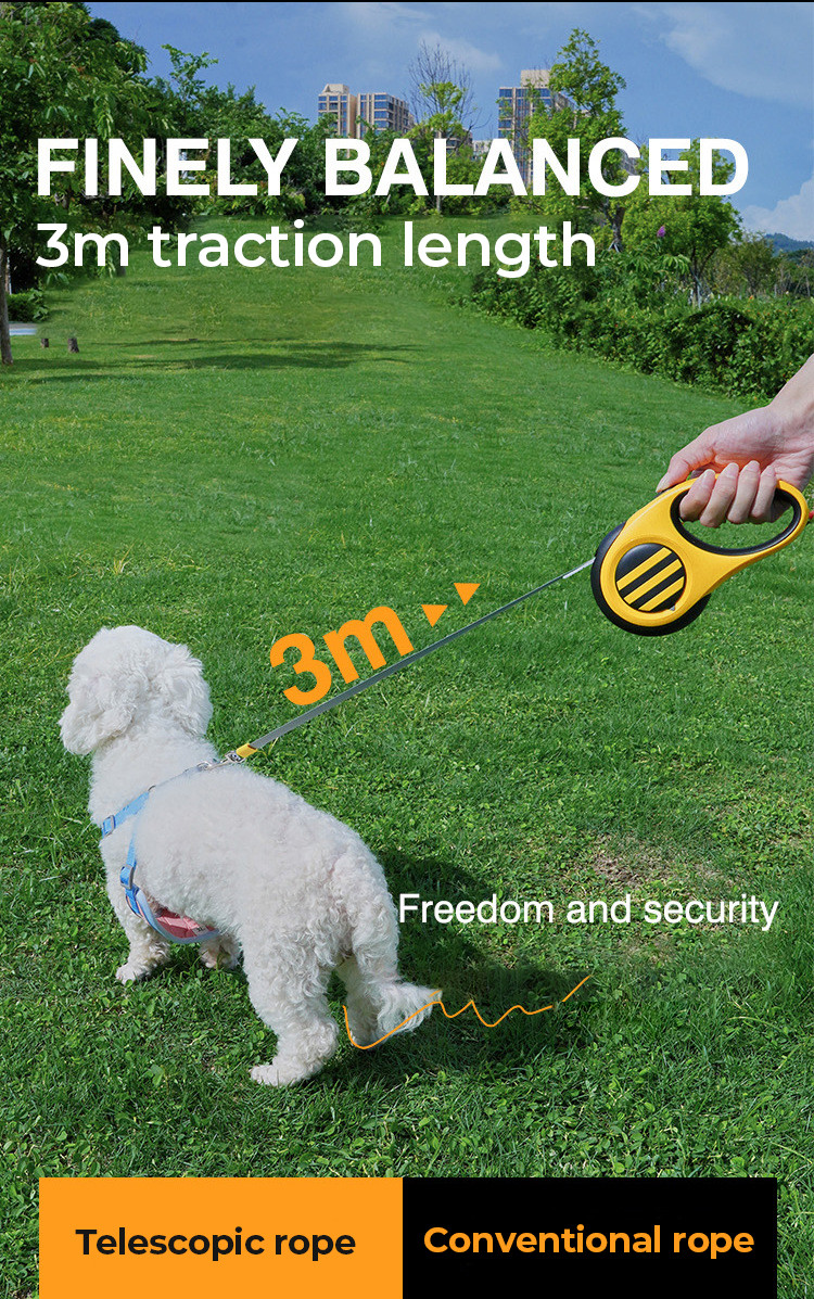 Pet Leash Small Bee Shape Retractable Automatic Dog Leash