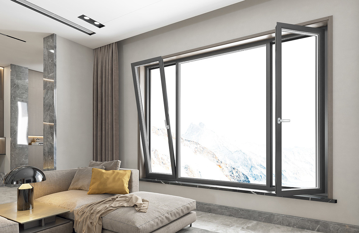 Tilt Turn Clear Double Insulated Glass Window Ventilation Open Inwards Hopper Windows