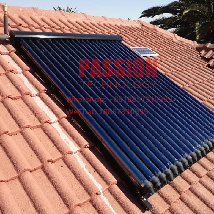 20tubes Heat Pipe Solar Collector 24x90mm Condensor Pressure Solar Water Heater