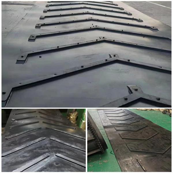 Upper Convex Herringbone Conveyor Belt, Nylonn Anti Slip and Wear-resistant