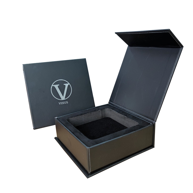 Custom Logo Jewelry Gift Packaging Box with Velvet Insert in Matt or Glossy Lamination