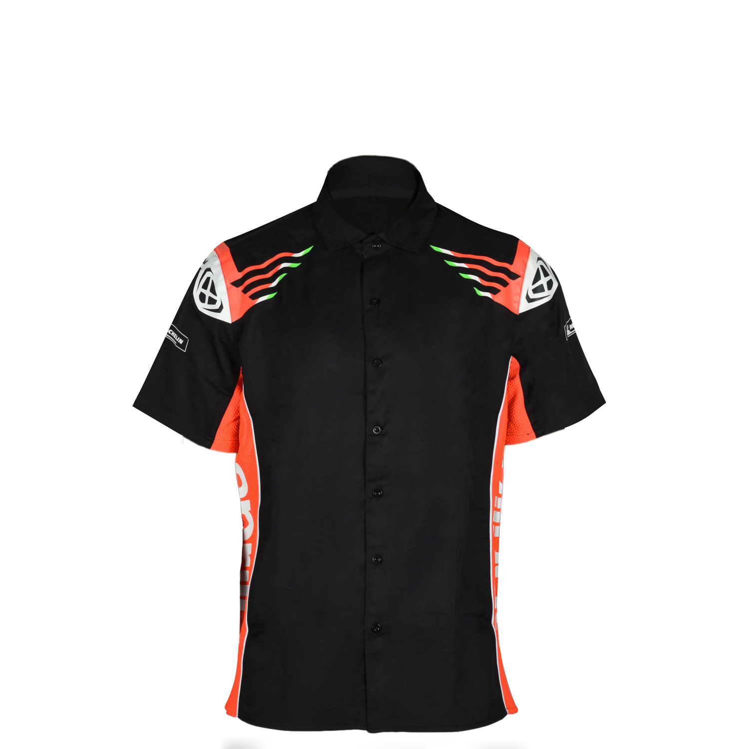 Sportswear Button Down Motorcycle Wicking Breathable Custom Design Racing Polo Shirt