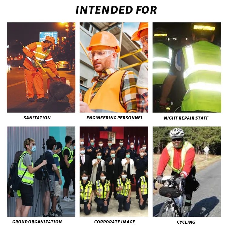 Reflective High Vis Pink Safty Vest CE Printed Cotton Motorcycle Running Riding Tribe Mesh