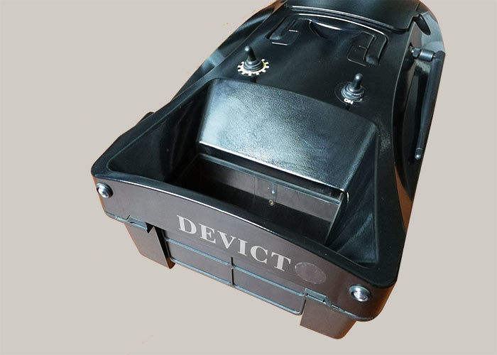 Autopilot bait boat battery power and ABS plastic Black Upper Hull