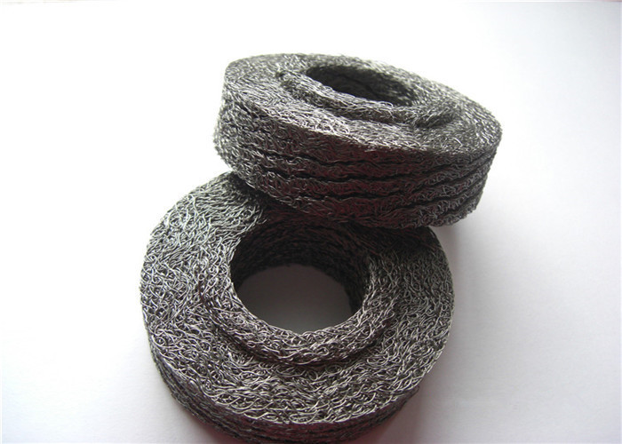 OD25mm Compressed Knitted Wire Mesh Filter gas liquid 0.55mm 100mesh/inch