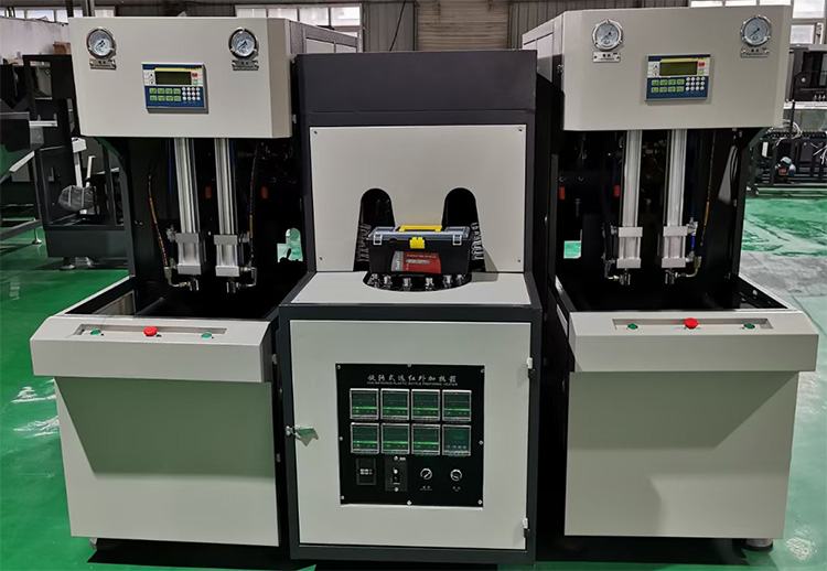 Semi Automatic PET Stretch Blowing Machine With Manual Preform Loading And DELTA PLC